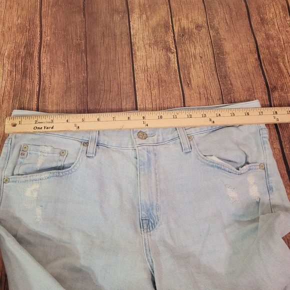 Adriano Goldschmied Womens Jeans 30 Ex-Boyfriend Slim Slouchy Raw Hem Distressed - Picture 5 of 14